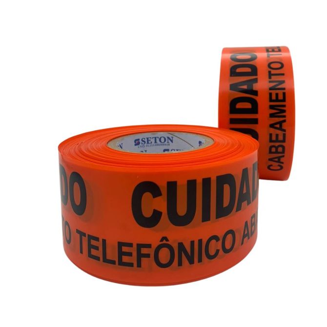 Fita Subterrânea Cabeamento Telefônico Abaixo 7,6cm X 300m