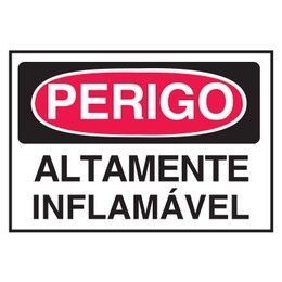 Etiqueta de Perigo - Altamente Inflamável